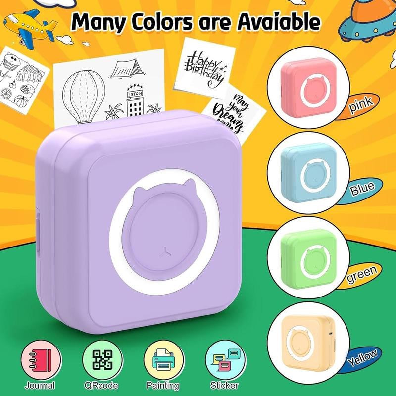 迷你打印機 (5卷熱敏紙+5卷唔乾膠+3卷彩色紙)